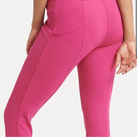 Betabrand Journey pants, size Large Long, cactus flower pink - Picture 3 of 8